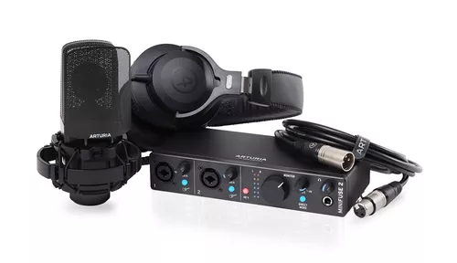 купить Микрофон Arturia MiniFuse Recording Pack Black в Кишинёве 