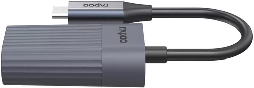 купить Переходник для IT Rapoo 226495 UCA-1016 USB-C Adapter, USB-C to Gigabit LAN, grey в Кишинёве 