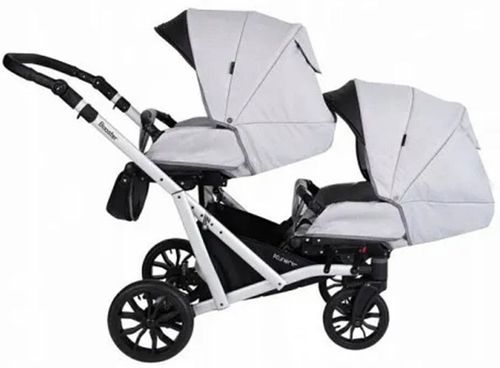 купить Детская коляска Kunert Carucior pentru gemeni Booster gri (bo.1) в Кишинёве 
