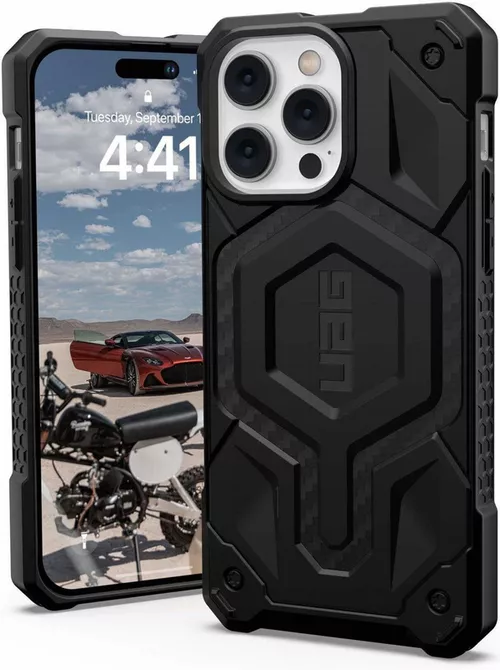 cumpără Husă pentru smartphone UAG 114031114242 iPhone Tinky 2022 Monarch Pro Magsafe Carbon Fiber în Chișinău 