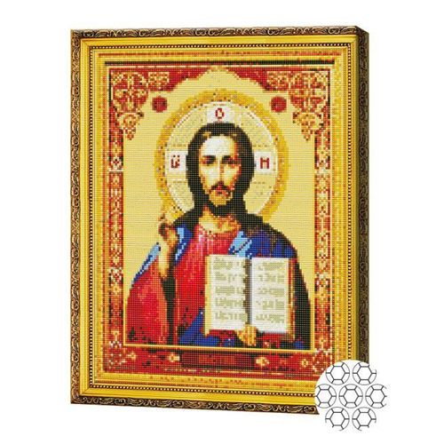cumpără Tablou pe numere Art Gallery GA83065 Mozaic cu diamante 40x50cm Isus Pantocrator în Chișinău 