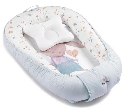 купить Гнездо для новорожденных PernaMea Babynest Premium Iepuras Turcoaz (PM.101552/7) в Кишинёве 