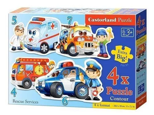 cumpără Puzzle Castorland Puzzle B-04393 4in1 (4pcs, 5pcs, 6pcs, 7pcs) în Chișinău 