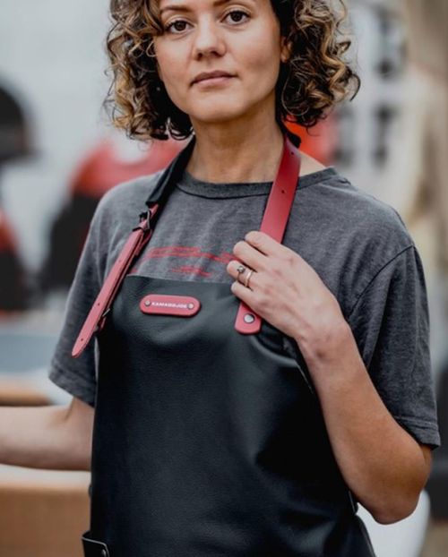 купить Аксессуар для кухни Kamado Joe KJ15275224 Sort din piele Leather Apron Black в Кишинёве 