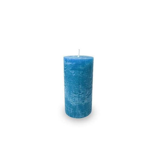 купить Декор Promstore 46117 Zniczplast Свеча пеньковая Decor 12x6cm, 38час, Hand made, синяя в Кишинёве 