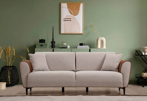 купить Диван Trendy Aren Bej, scortisoara (3 locuri) в Кишинёве 