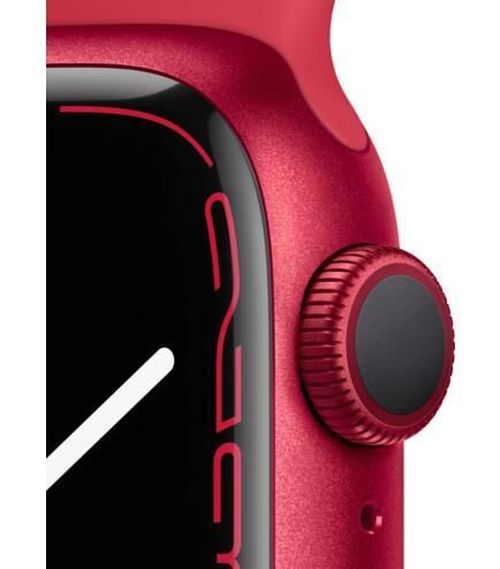 купить Смарт часы Apple Watch Series 7 GPS 41mm (PRODUCT) RED Aluminium Case with PRODUCTRED Sport Band MKN23 в Кишинёве 