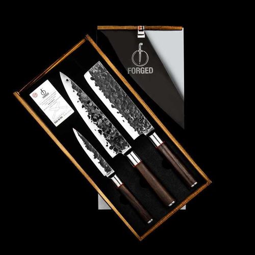 cumpără Set cuțite Forged Sebra Knives Set 3 buc. Chef’s, Vegetable & Utility Knife în Chișinău 