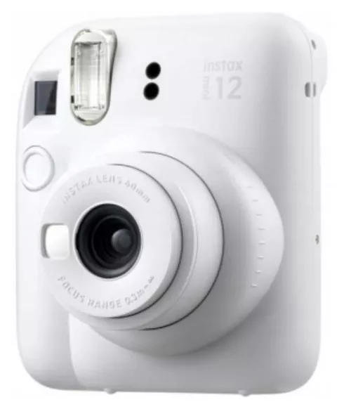 купить Фотоаппарат моментальной печати FujiFilm Instax mini 12 Clay White cu rama acordeon, album foto si film 1x10 в Кишинёве 