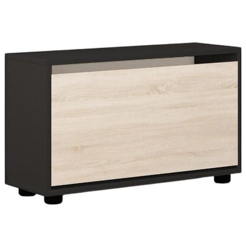 купить Полка для обуви Mobildor-Lux Leo 90x27x47H cm Anthracite/Sonoma в Кишинёве 