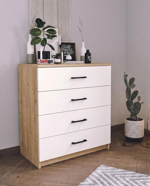 купить Комод Bofigo 27-01-41 Sapphire Oak/White в Кишинёве 