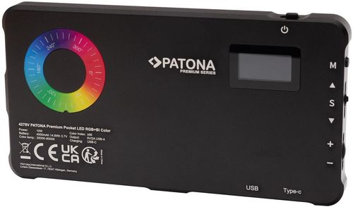 купить Освещение для фото-видео Patona 4278, RGB pocket video light в Кишинёве 