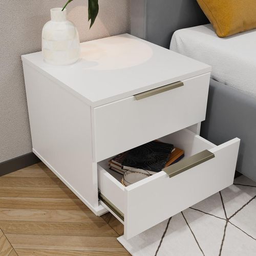 купить Тумбочка Bayro Napoli 500x500x500 МДФ 18мм белый мат в Кишинёве 