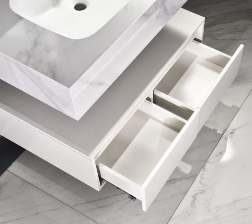 cumpără Dulap pentru lavoar SanDonna Set 1016A (100cm) piatra sinterizata în Chișinău 