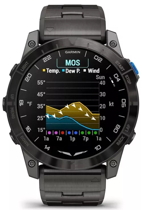 cumpără Ceas inteligent Garmin D2™ Mach 1 Pro, Aviator Smartwatch with Vented Titanium Bracelet (010-02804-81) în Chișinău 