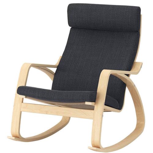 купить Кресло Ikea Poang (Furnir Mesteacăn/Hillared Antracit) balansoar в Кишинёве 