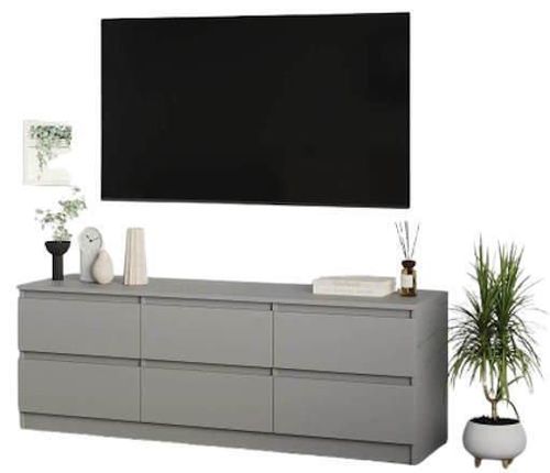 cumpără Comodă TV MebelStar NEO 6S 180x43x53 Grey (MBS-1295) în Chișinău 