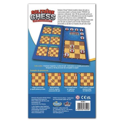 купить Настольная игра miscellaneous 10655 Joc educativ Solitaire Chess (RO) 53378 в Кишинёве 