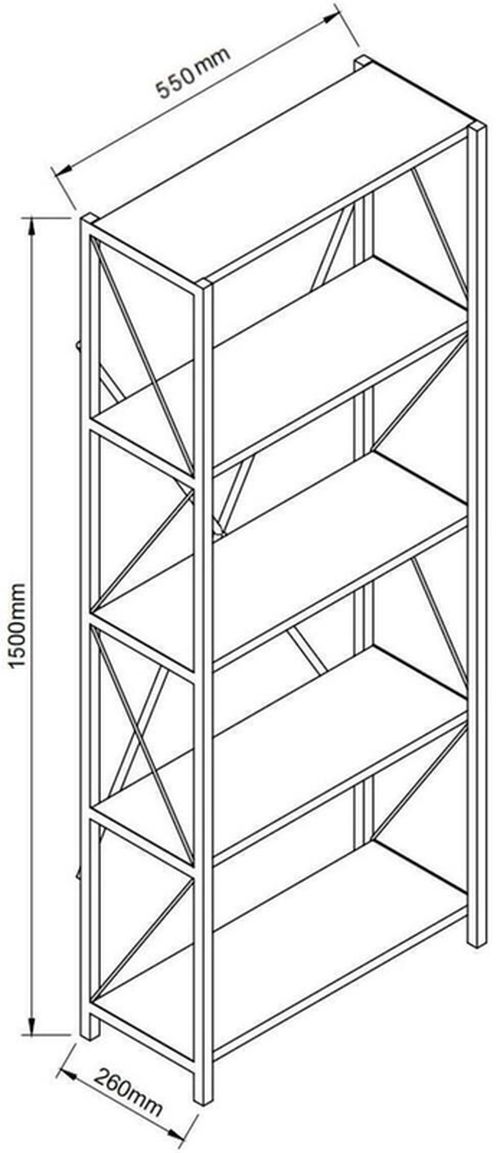 купить Стеллаж Remaks Small Siyah Mermer в Кишинёве 