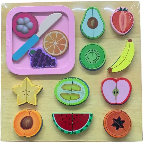 cumpără Puzzle Richi 76655 set alimente de taiat din lemn în Chișinău 