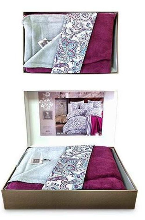 купить Домашний текстиль Promstore 46149.1 Margherita 2сп х/б одеяло, прост, 2нав, сер/бо в Кишинёве 