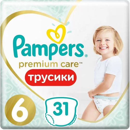 Подгузники-трусики Pampers Premium Care Pants 6 (15+ кг) 31 шт 