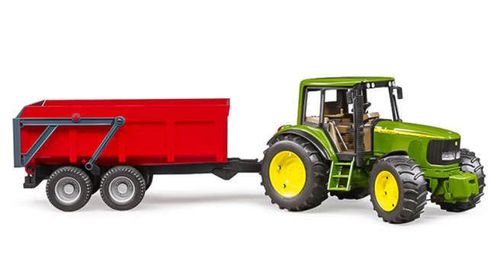 купить Машина Bruder 2057 Tractor cu remorca John Deere 6920, 49491 в Кишинёве 