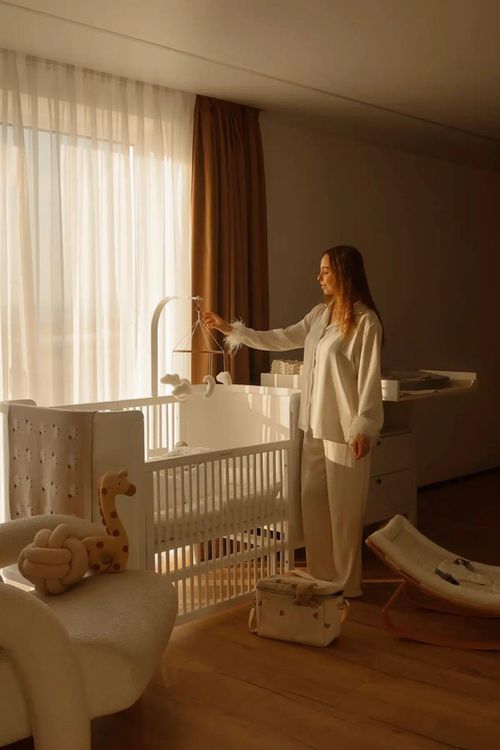 купить Кроватка Ingvart 45884512009 Boho, slim, Alb 70x134cm в Кишинёве 