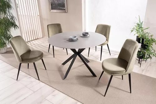 купить Стул Signal Kayla velvet czarny stel. bluvel 77 oliwk. в Кишинёве 