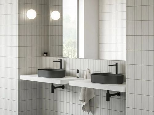 купить Раковина Ravak Ceramic Slim 550 O 55x37x12cm Black matt XJX0D155000 в Кишинёве 