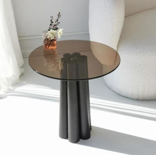 купить Журнальный столик Trendy Thales, Negru, Bronz в Кишинёве 