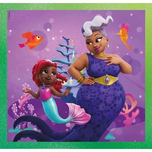 cumpără Puzzle Clementoni Puzzle 3x48 Square Disney Ariel (25324) în Chișinău 
