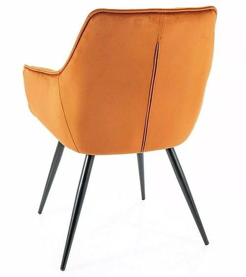 купить Стул Signal Lilia velvet czarny stelaz/cynamon bl. 4215 в Кишинёве 