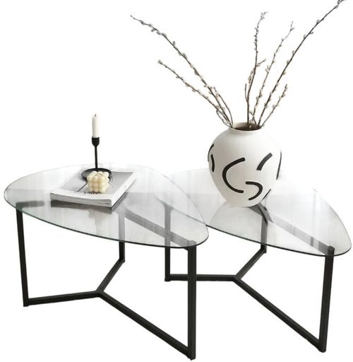 cumpără Măsuţă cafea Trendy Bellisimo, Negru 82x40x58cm, set în Chișinău 