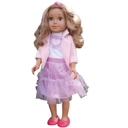 купить Кукла Essa 2228 Păpușa în rochie violetă, 45 cm в Кишинёве 