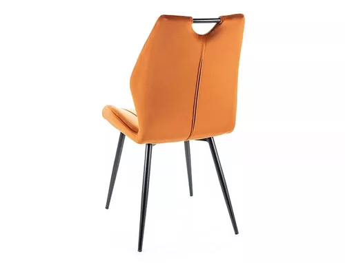 cumpără Scaun Signal Arco velvet cynamonowy bl.4215/ met. czar în Chișinău 