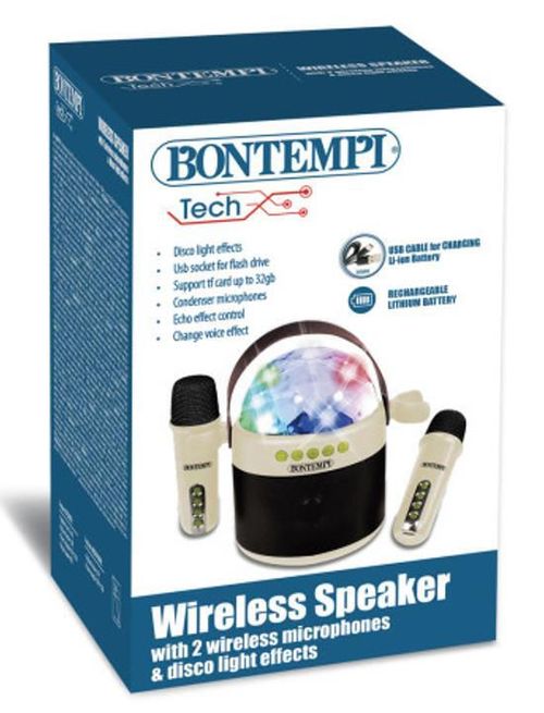 cumpără Jucărie muzicală Bontempi 490250 Беспроводная колонка с микрофоном и подсветкой în Chișinău 
