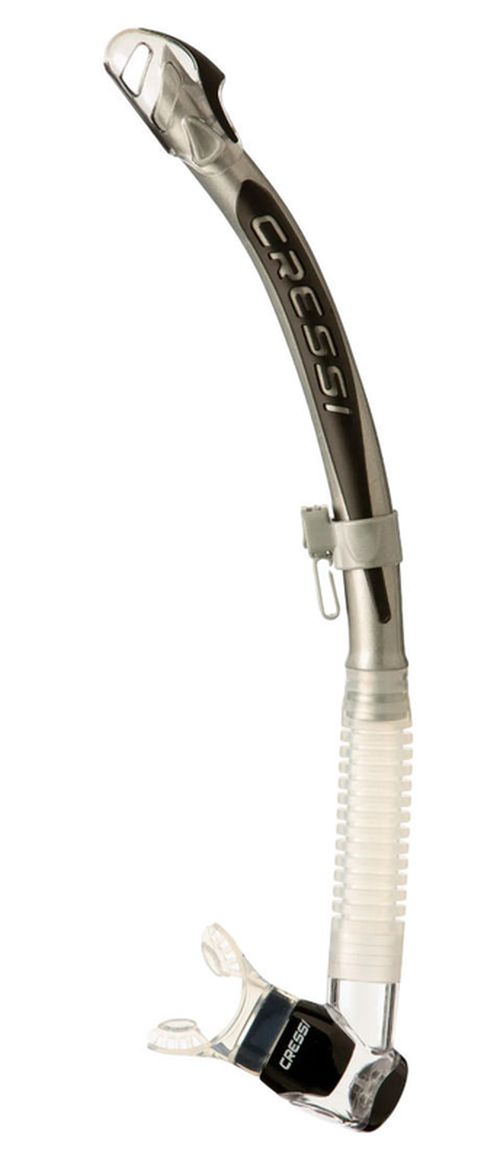 купить Аксессуар для плавания Cressi-Sub Tub inot CORFU SNORKEL sil.clear/tube silver black (ES300055) в Кишинёве 