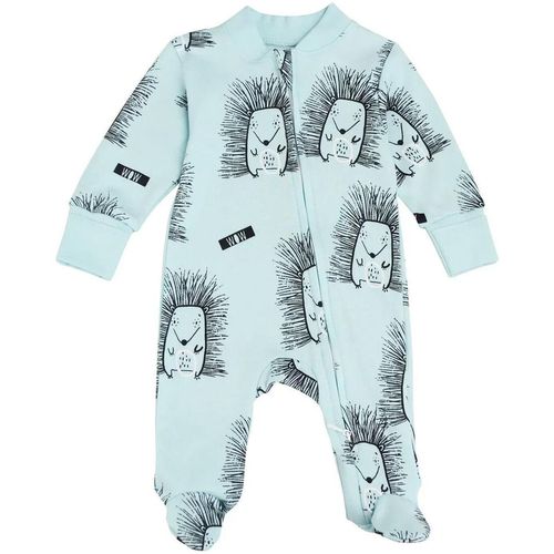 cumpără Haine pentru copii Minikin 242260362 Hedgehog Комбинезон на молнии голубой с рисунком 1-3 мес (62 см) în Chișinău 