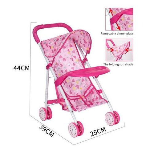 купить Кукла Essa CS6832HB Cărucior roz pentru papuși в Кишинёве 