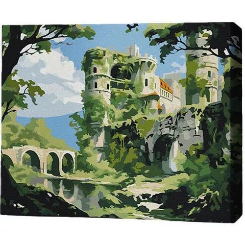 cumpără Tablou pe numere BrushMe MG0005FC 40х50cm (fără cutie) Castelul pierdut în Chișinău 