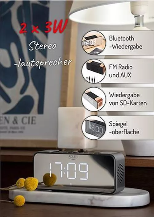 cumpără Ceas - deșteptător Adler AD 1190cr în Chișinău 