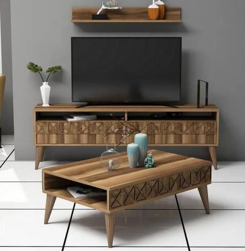 купить Стенка Trendy Linie ореховая (комплект мебели для столовой) (GTR001246) в Кишинёве 