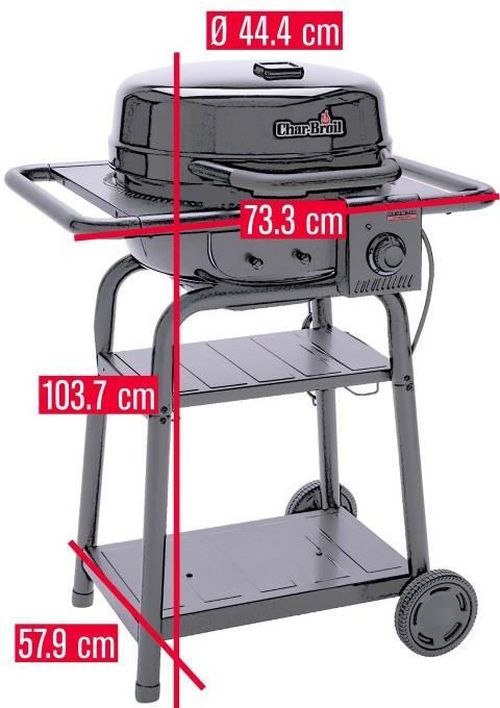 купить Мангал Char-Broil 140255 Patio Bistro E2Coal Hybrid TRU-Infrared (electric) в Кишинёве 