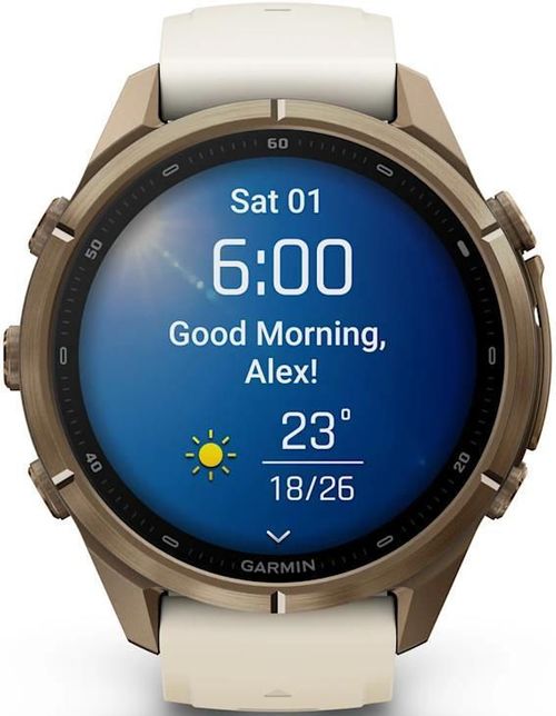 cumpără Ceas inteligent Garmin Fenix 9 Pro 43mm, GoldTi w/Crm/FrGry band (010-04335-26) în Chișinău 