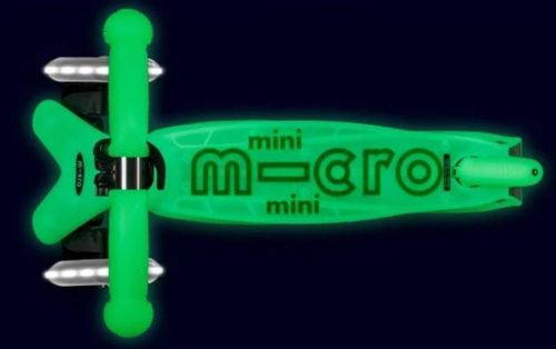 купить Самокат Micro MMD216 Mini Deluxe Glow LED Icy Lime в Кишинёве 