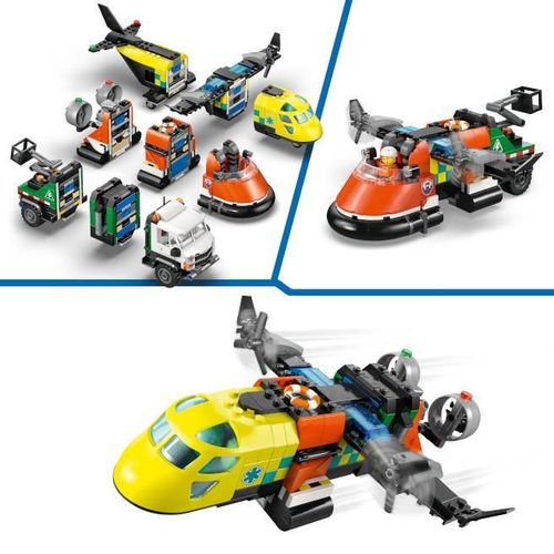 купить Конструктор Lego 60505 Airplane, Service Truck&Hovercraft Remix в Кишинёве 