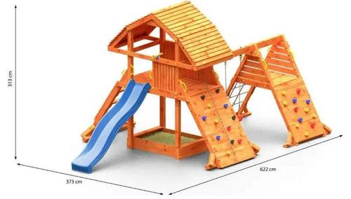 cumpără Teren de joacă Fungoo GIANT SPIDER RED teak painted în Chișinău 
