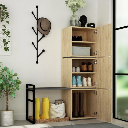 cumpără Mobilă pentru antreu Trendy Mello Stejar, 109x149x39cm (GTR000945) în Chișinău 