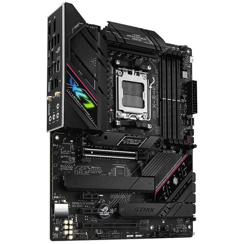 cumpără Placa de baza ASUS ROG STRIX B650E-F GAMING WIFI AMD B650, AM5, Dual DDR5 8000+MHz, PCIe 5.0 x16 slot, HDMI/DisplayPort, USB Type-C, SATA&PCIe RAID, M.2 PCIe 5.0 x4 Socket, 2xM.2 PCIe 4.0 x4, Wi-Fi 6E 802.11ax, 2.5Gb Ethernet, Aura în Chișinău 